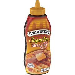 Smucker's Sugar Free Syrup drizzled on fresh fruit to add sweetness