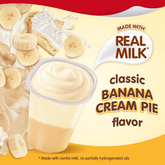 Snack Pack Banana Cream Pie pudding cups nutrition panel, balanced treat option
