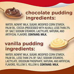 Snack Pack vanilla pudding cups in lunchbox, easy school snack.