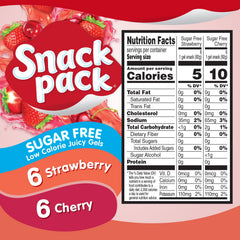 Snack Pack Zero Sugar Cherry Juicy Gels cups highlighted for a quick office snack