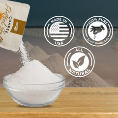 Snackathon 2lb bulk packaging salt keeps your supply ready for frequent baking.