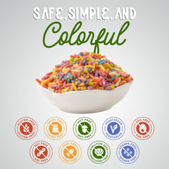 Snackathon crunchy texture and bright hue elevate cupcakes and cookies.