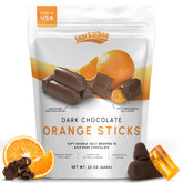 Snackathon dark chocolate orange sticks in packaging showcase premium gifting option.
