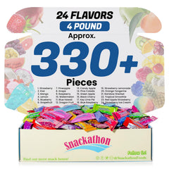 Snackathon Fruit Chew assorted flavors in gift box for sharing.