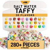 Snackathon Salt Water Taffy variety bag bursting with color, ideal for sharing.