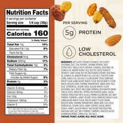 Butter toffee peanuts add a sweet-savory bite in Snak Club Cajun mix