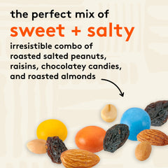 One-serving portion of Energizer Trail Mix for travel or desk snacking