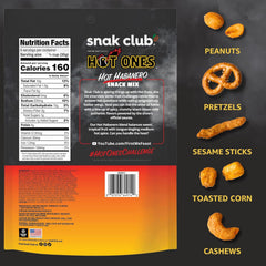 Snak Club x Hot Ones Hot Habanero Snack Mix ingredients closeup