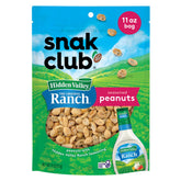 Snak Club peanuts with Hidden Valley Ranch seasoning in resealable bag