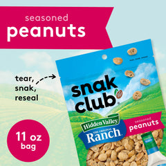 On-the-go Snak Club peanuts in a bag for purse or gym bag snacking