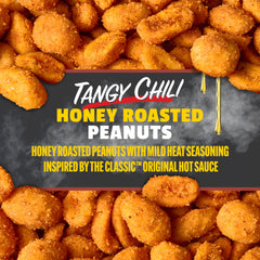 Snak Club Tangy Chili peanuts texture shows crispy, peppery coating.