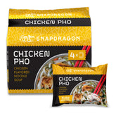 Snapdragon Chicken Pho packaging front highlighting quick dinner convenience.