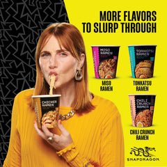 Snapdragon Chicken Ramen Cup Vege Pack: colorful veggies add texture and depth to ramen.