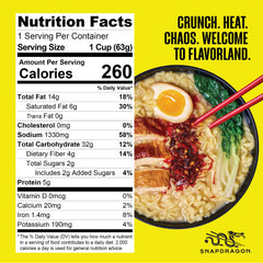 Snapdragon Chili Crunch Ramen Cup broth with steam signals a comforting flavor moment.