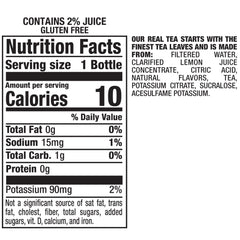 Close-up of Snapple Half 'n Half Lemonade Iced Tea label with natural flavor emphasis.