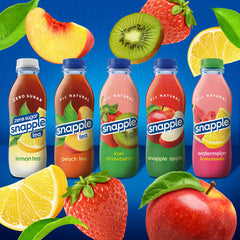 Graphic of ingredients emphasizing real fruit notes and no artificial flavors