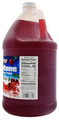 SNAPPY Cherry Sno Cone Syrup pump for quick, mess-free dispensing on snow cones.