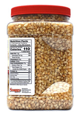Snappy White Popcorn kernels close-up showing clean, tender texture ideal for popping.