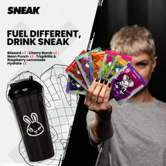 SNEAK energy packet Cherry Bomb for quick mental focus on the go.