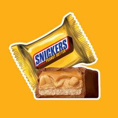 Visible roasted peanuts in Snickers Crunchy Peanut Butter Squares.