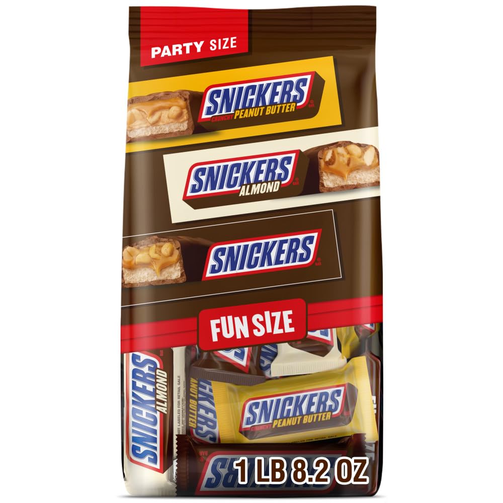 Snickers football variety bulk bag ready for party sharing.