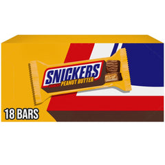 Snickers Peanut Butter Squared box front, ideal for on the go snacking