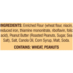 Bite-sized crunchy pretzels with creamy peanut butter filling, perfect for after-school snacks, Snyder's.