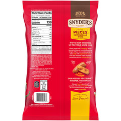 Snyder's of Hanover peanut-free facility indicator on pretzel pieces