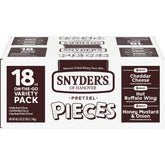 Snyder's of Hanover Pretzel Pieces variety pack on-the-go display for snack cravings