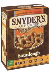 Snyder's of Hanover Sourdough Pretzels box for on-the-go snacking.
