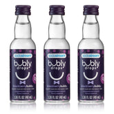 SodaStream Bubly Drops Blackberry bottle close-up highlighting unsweetened flavor for zero-calorie seltzer