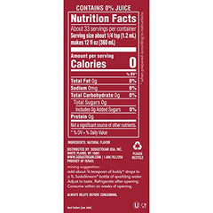 SodaStream bubly Drops Cherry in a glass enhances water with cherry flavor.