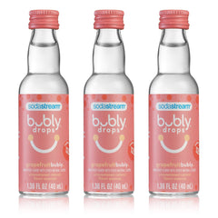 SodaStream Bubly Drops Grapefruit bottle for at-home flavoring.