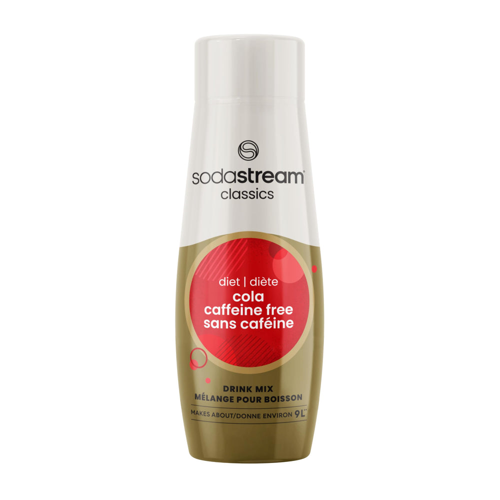 Sodastream Fountain Style caffeine-free diet cola bottle pour for zero-calorie home refreshment