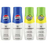 SodaStream Pepsi-Starry variety pack front view for customizable at-home beverages.