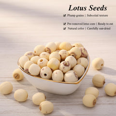 SODGHYTR dried lotus seeds with fragrant white flesh for desserts.