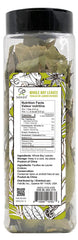 Soeos Bay Leaves Dried Green closeup highlighting fragrant leaves for rich dishes