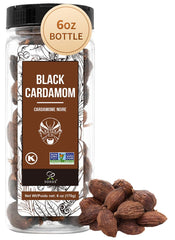 Soeos Black Cardamom Pods bulk-pack ready for pantry storage and cooking.