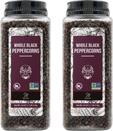 Soeos black peppercorns 18oz pack for vibrant, fresh seasoning in every recipe.