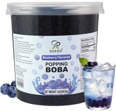 Soeos Blueberry Popping Boba packaging ready for home use.