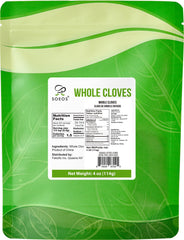 Soeos cloves closeup reveals rich, sweet-spicy notes ideal for cooking.
