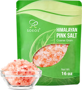 Soeos Coarse Pink Salt bottle for premium finishing touches on dishes