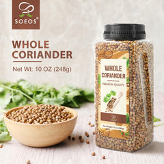 Aromas rise from Soeos coriander seeds, ready to grind at home.
