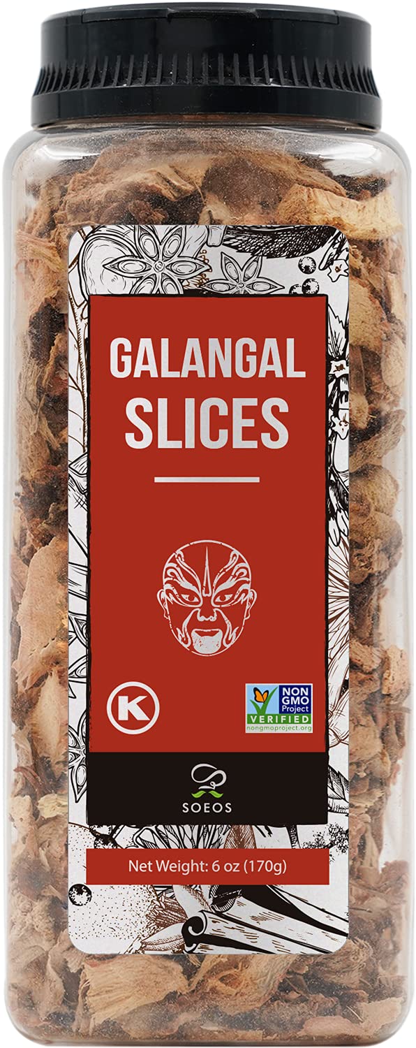Soeos galangal slices in 6oz packaging deliver rich aroma for soups