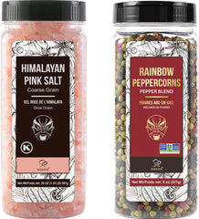 Soeos Himalayan pink salt, coarse grain, ideal for everyday seasoning and roasting.