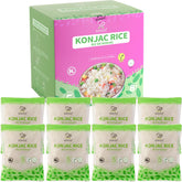 Soeos Konjac Rice front pack view, ideal for quick low-carb meals.
