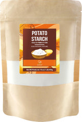 Soeos Potato Starch 16oz bag for easy, gluten-free thickening in everyday cooking.