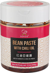 Soeos Sichuan paste bottle pour enhances stir-fries with bold savory flavor