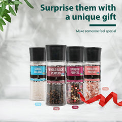 Soeos rainbow peppercorns close-up, colorful spice blend for variety