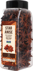 Soeos Star Anise Seeds bottle closeup for fresh aroma and easy storage.